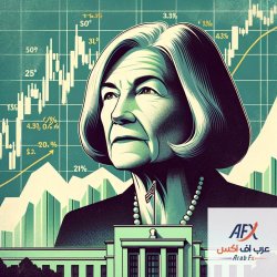DALL·E 2024-05-10 20.36.16 - An image depicting Mary Logan, a Federal Reserve official, speaki...jpg
